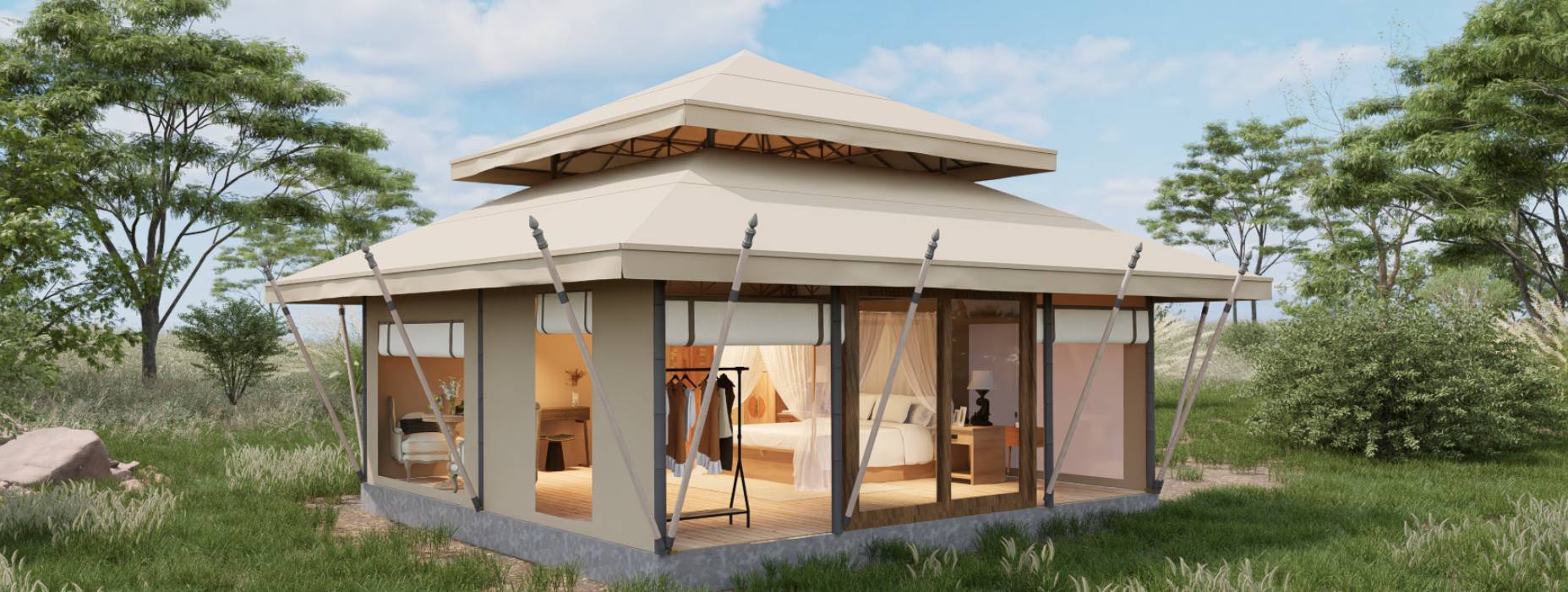 青山区户外野奢帐篷